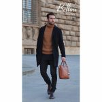 Arbia mens leather laptop bag and briefcase with handles and crossbody strap. Made in Italy by Bellini.