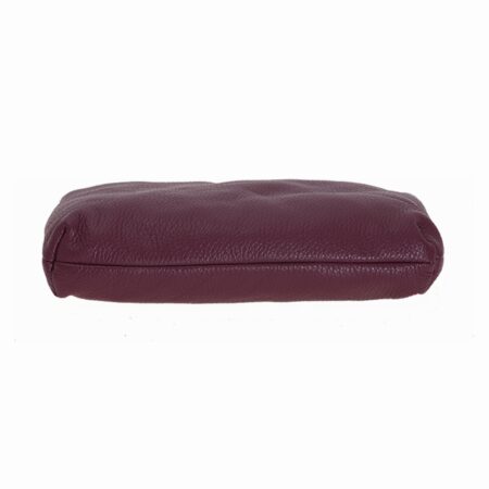 LEATHER ZIPPERED POUCH - Medium by Bellini. Made in Italy.