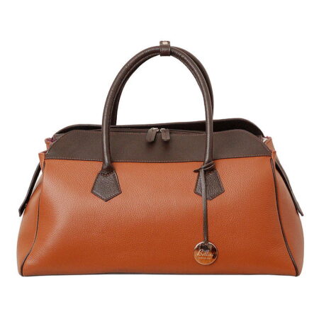 Borgo leather duffel bag by Bellini. Made in Italy.