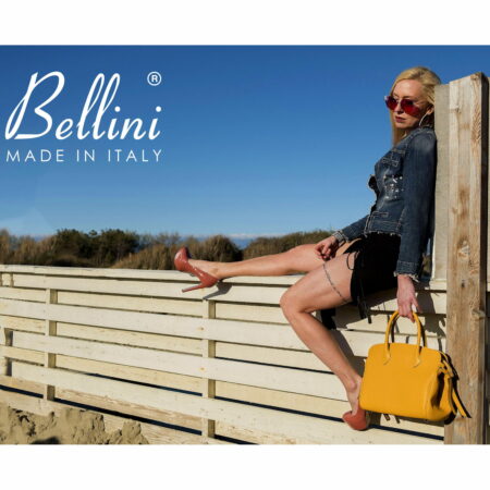 Monsanto leather handbag by Bellini. Made in Italy.