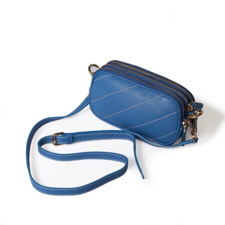 Gombo, leather crossbody bag by Bellini, Made in Italy. Wholesale, OEM, private label handbags.
